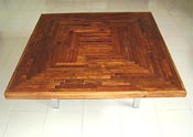 Mesa Mandala obra del artista Evan Deval